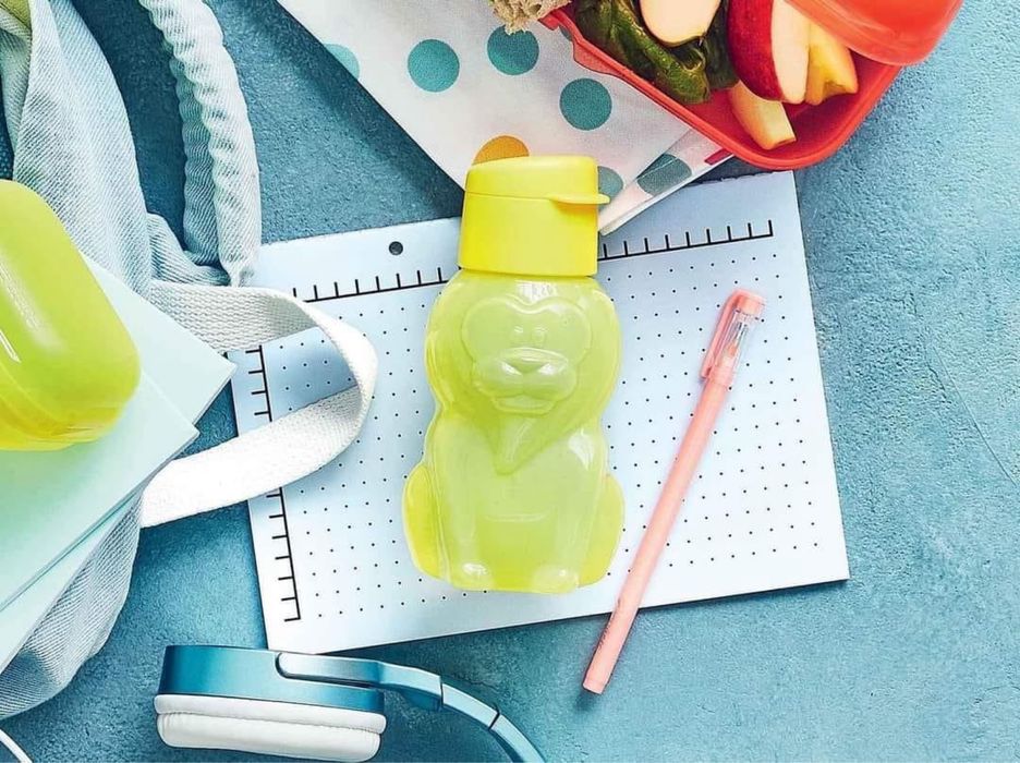 Ecogarrafas crianças tupperware