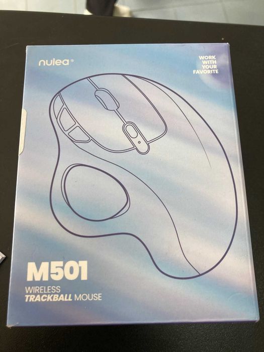 Мышь беспроводная с трекболом Nulea M501 Black Blue.