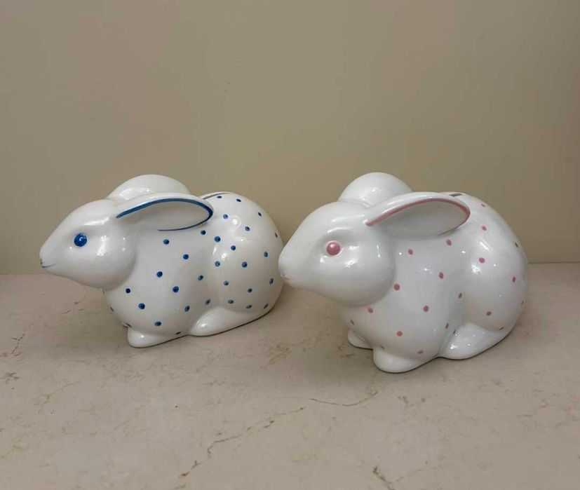 Керамічні зайці-скарбнички Tiffany&Co
