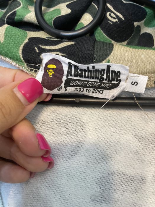 Bluza dresowa z kapturem A Bathing Ape S moro