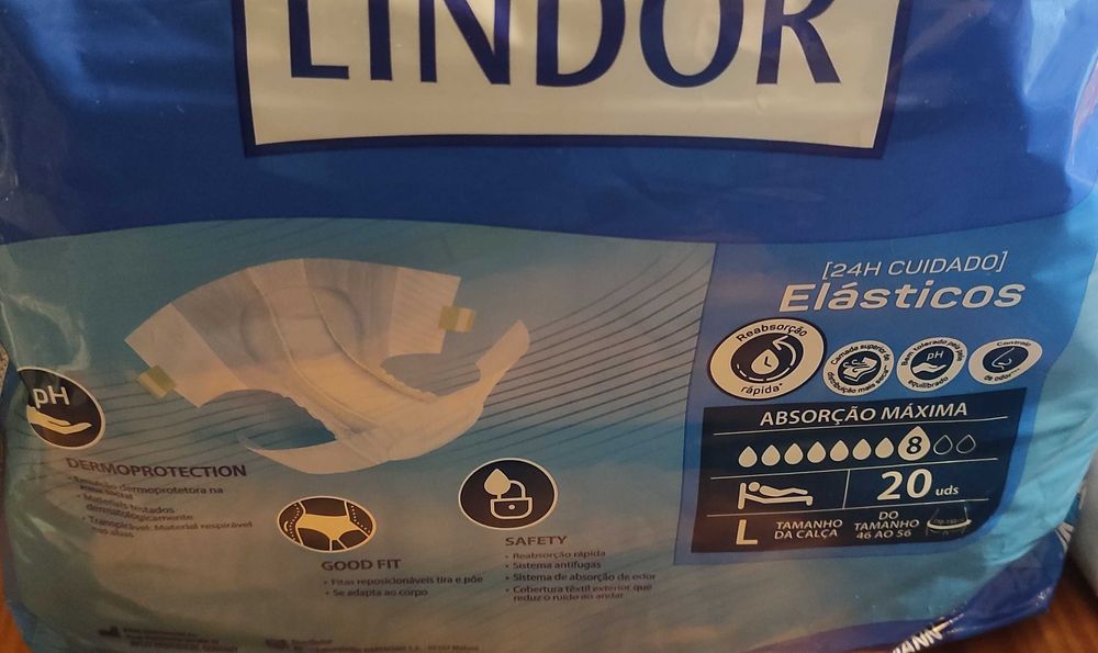 Fraldas Incontinência - 50 unidades