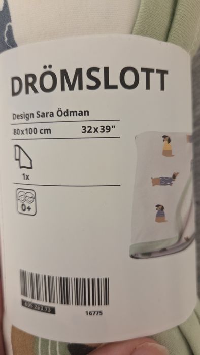 Ikea kocyk dziecięcy 100% bawełna