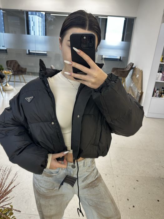 Куртка пуховик Prad 2в1 (зємні рукава)S,L ,жіноча