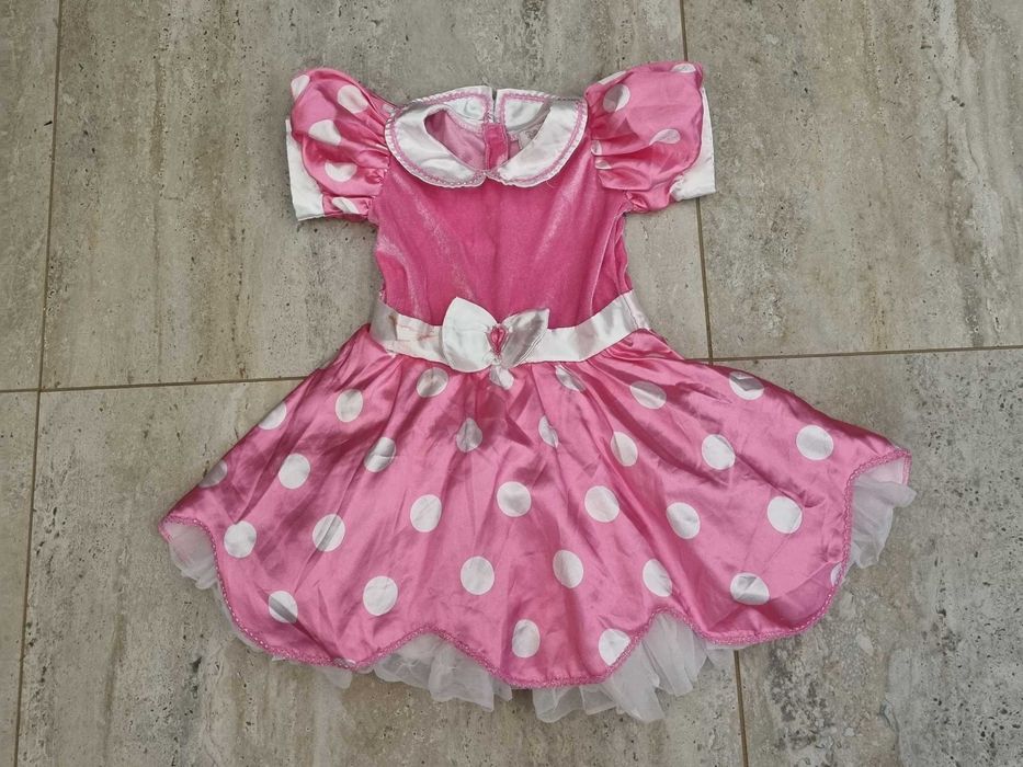 Sukienka 92 98 Myszka Minnie strój kostium przebranie karnawał