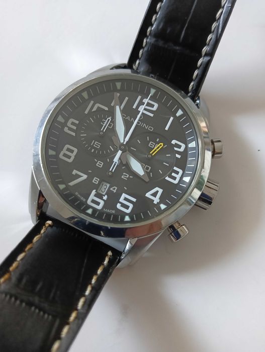 Candino chronograph Pilot swiss