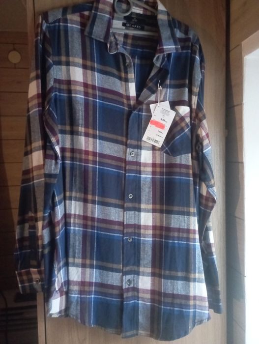 Сорочка(рубашка)НОВА байкова у клітину