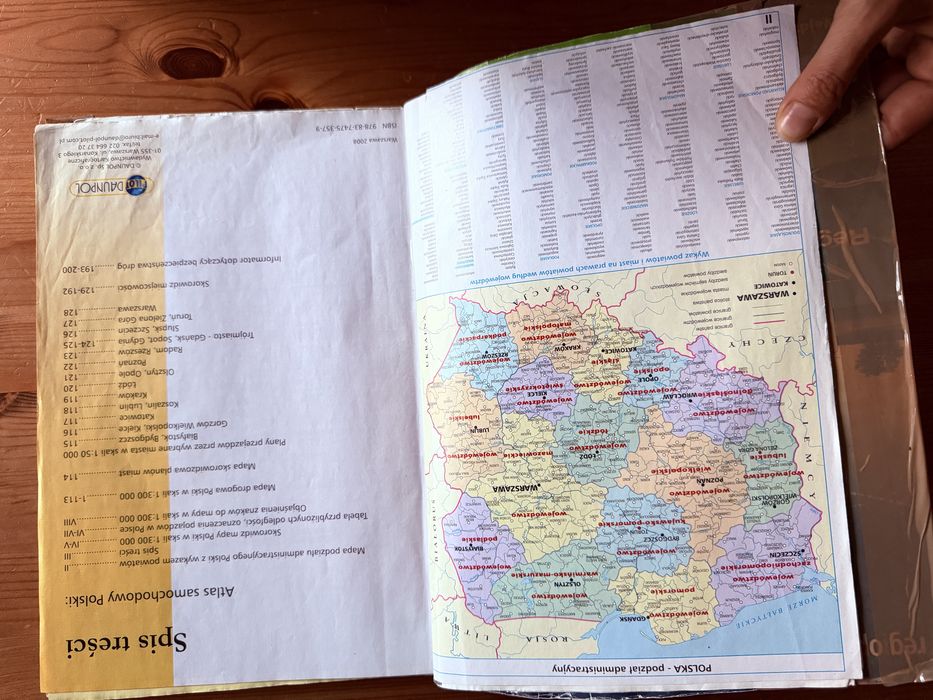 Zestaw Retro: Atlas Samochodowy Polski + Bezpłatna Mapa K2 (Lata 2000.)