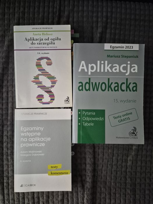 Książki egzamin wstępny