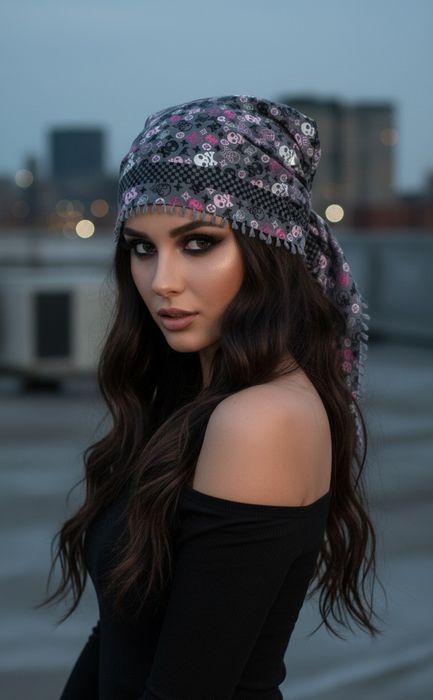 Must-have сезону! Бандана-шарф трансформер із черепами