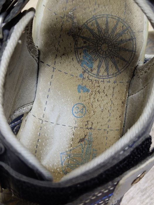 Sandały chłopięce skóra r.34