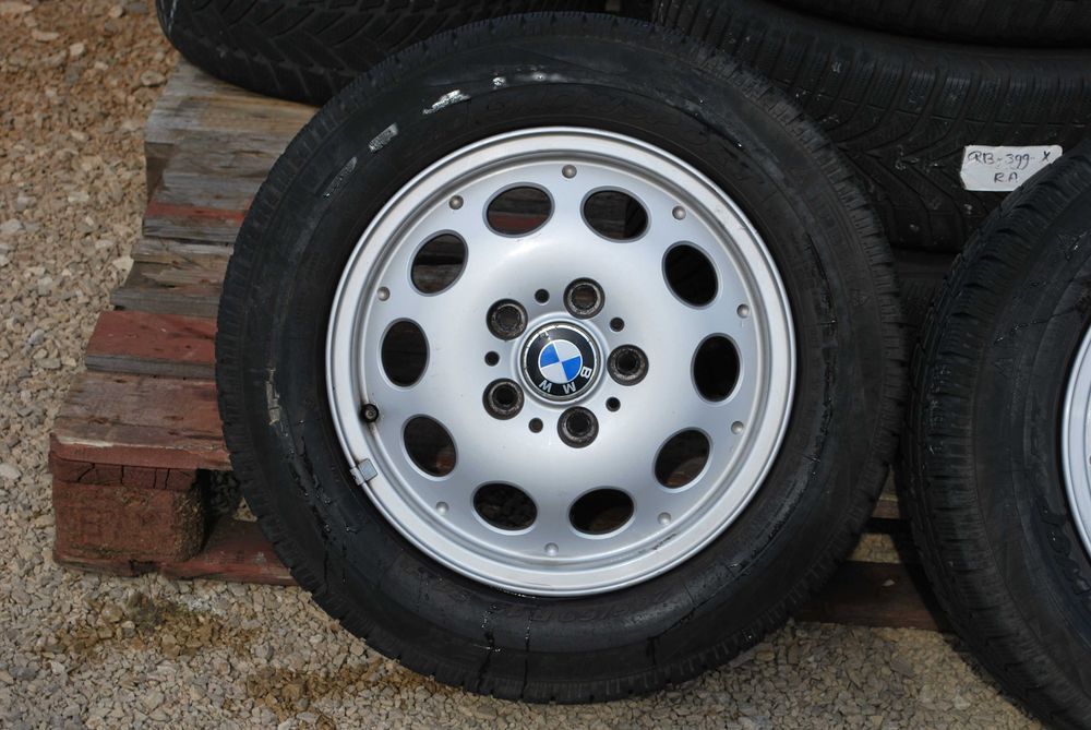 Koła 205/60 R15 5x120 Oryginalne Alufelgi + opony zimowe BMW 7J ET47