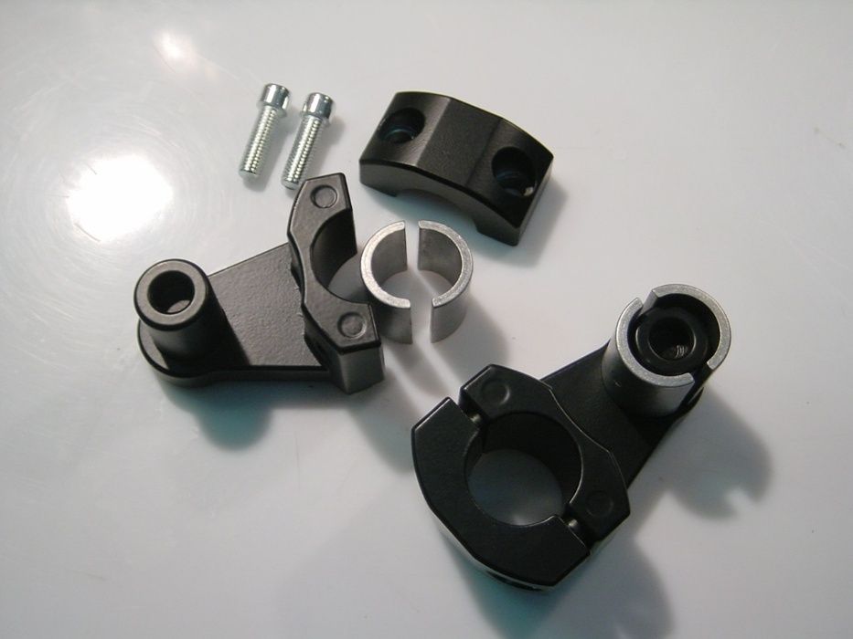 Aumentos / elevadores de guiador em alumínio