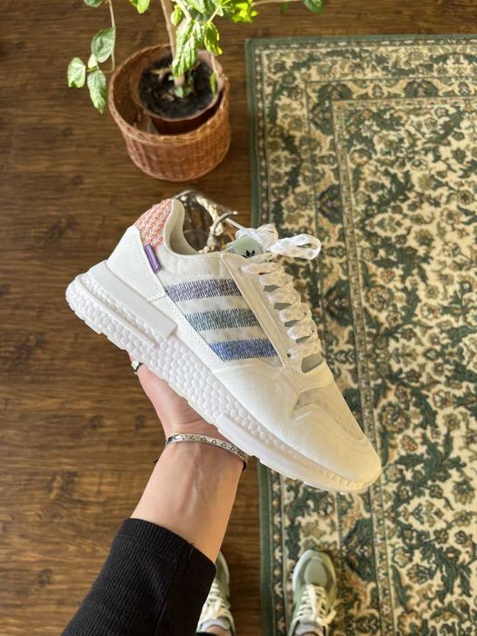 Женские кроссовки Adidas ZX RM "White" . Размеры 36-40