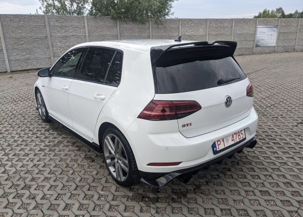 GOLF 7,5 GTI GTD Tylny Dyfuzor Zderzaka Spoiler Dokładka Czarny Połysk