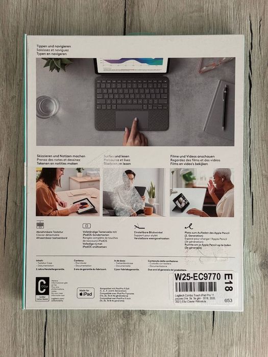 Чохол-клавіатура Logitech Combo Touch для iPad Pro 11 (920-010144)