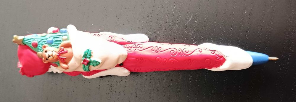 Caneta em formato de Pai Natal