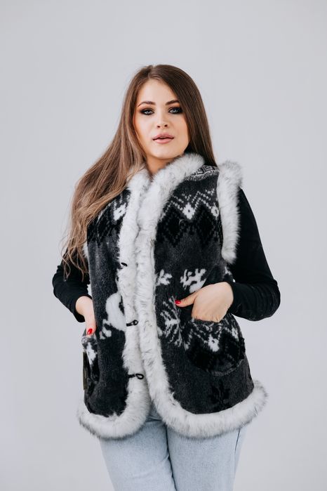 Кожух,безрукавка з овечої шерсті