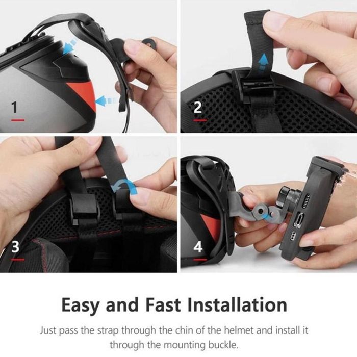 Крепление на мотошлем для экшн камер GoPro, Sony, Xiaomi и смартфонов