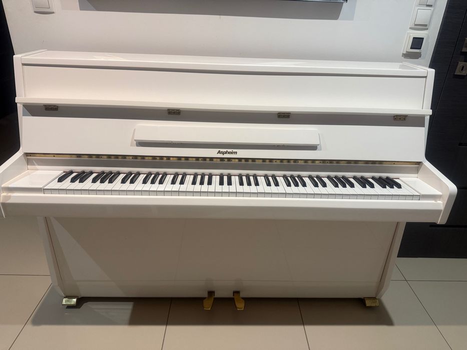 Pianino Aspheim białe lakier