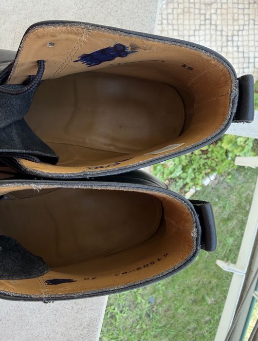 Bota calfe preto unissexo - Colégio Militar