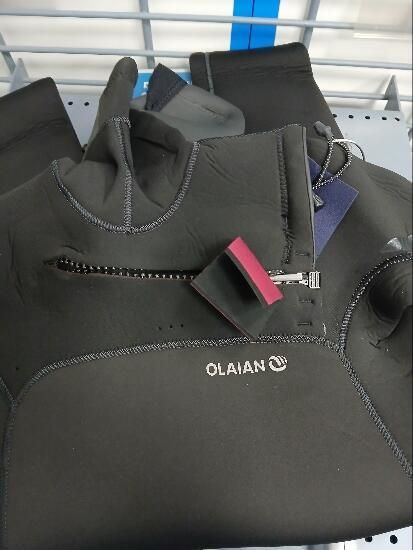 Fato de Surf com Balaclava em Neoprene 5/4 mm Homem 900 Preto