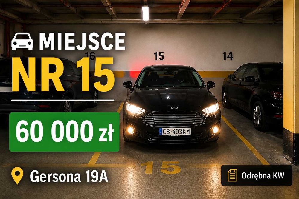 Miejsce postojowe w hali garażowej – ul. Gersona 19A Bydgoszcz Garaż