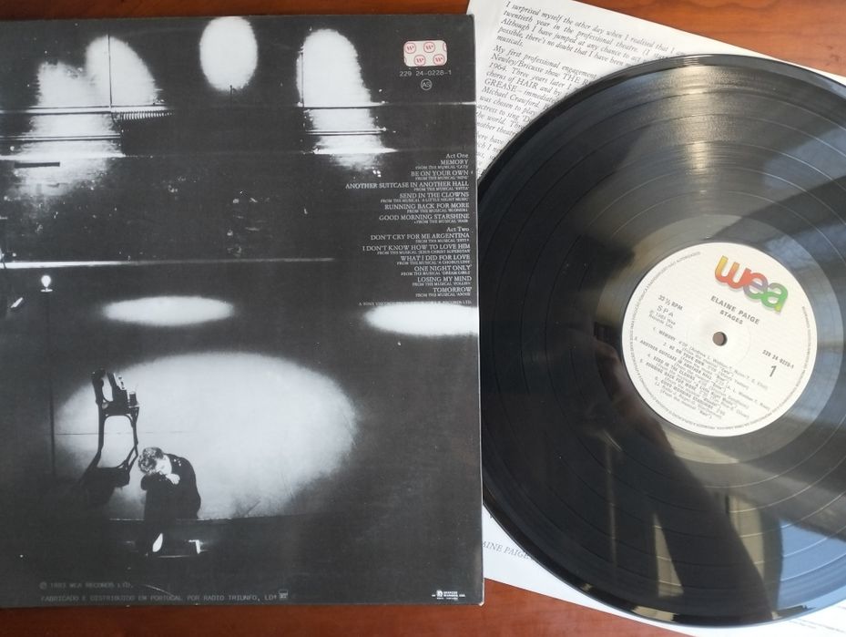 Disco de vinil LP Elaine Paige - Stages
