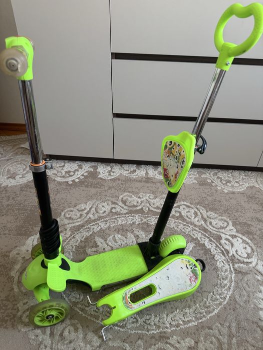 Самокат 3 в 1 салатовий