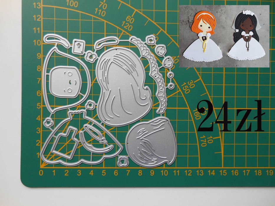 Wykrojnik dziewczynka Pierwsza Komunia Święta