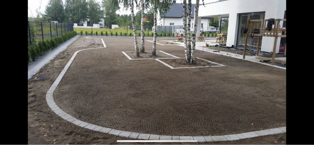 Zakładanie ogrodu, trawnika, nawodnienie, glebogryzarka separacyjna