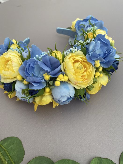 Віночок вінок на голову украінський вінок обруч обідок