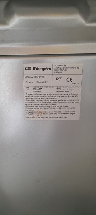 Aquecedor a gás com chama azul semi novo