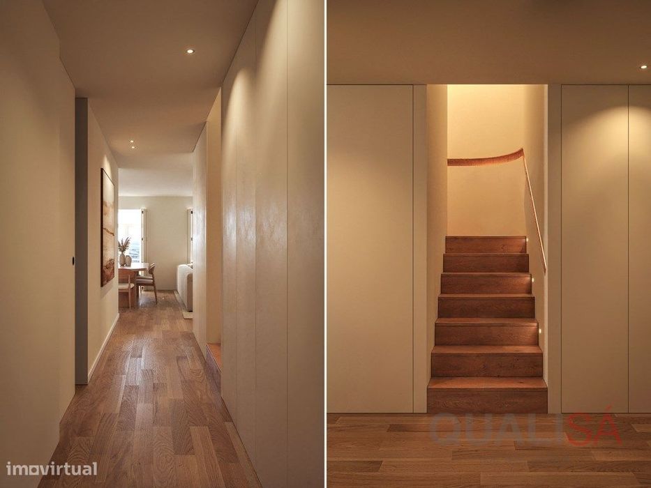 Apartamento T1 com varanda em prédio novo no centro histórico de Br...