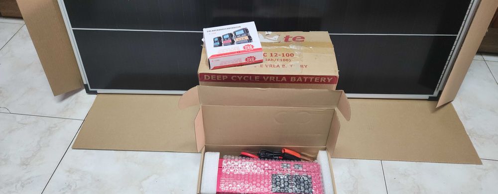 Kit solar inv  5000w +  painel solar de alto rendimento+ bat solar