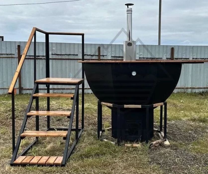 ВИРОБНИК‼️Чан на дровах до 8 осіб. Закарпатська купель для купання