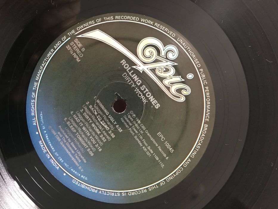 Płyta vinylowa Rolling Stones Dirty work oryginał 1986