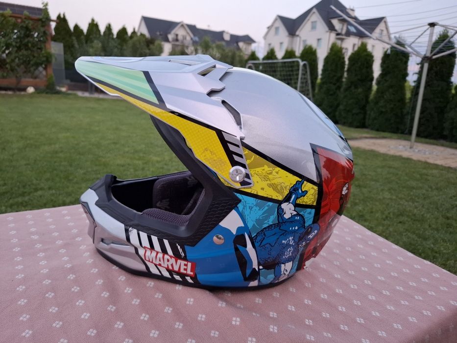 Kask HJC Marvel Hulk Youth XL + gogle Scott | Wersja graficzna Avengers