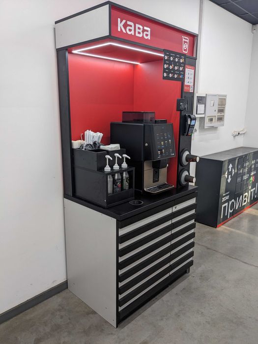 Кав'ярня самообслуговування . Готовий працюючий бізнес.