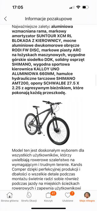 Rower kands górski MTB