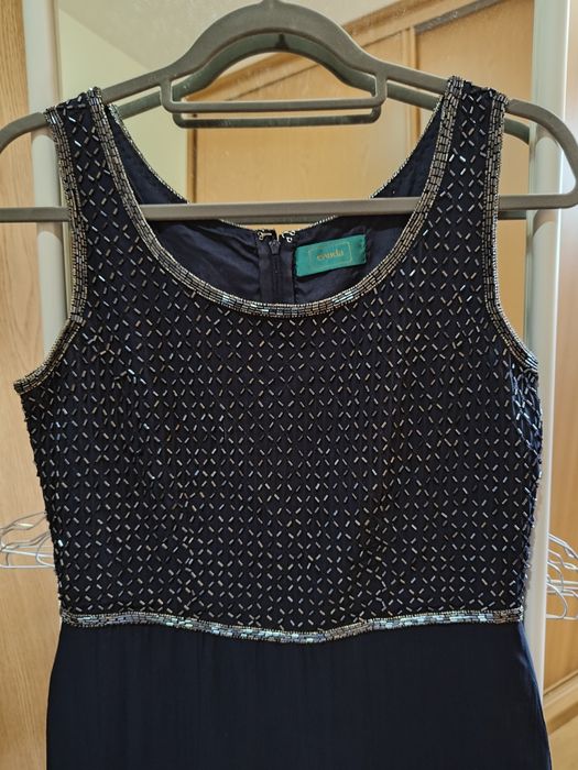 Vestido cerimónia azul escuro