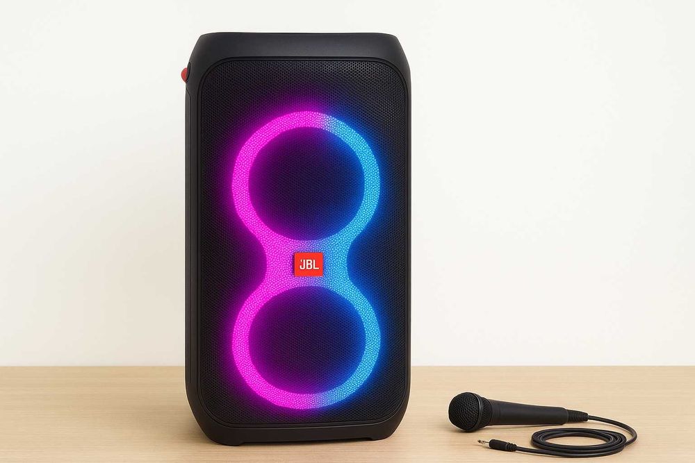 Wynajem głośnika PARTYBOX + mikrofon