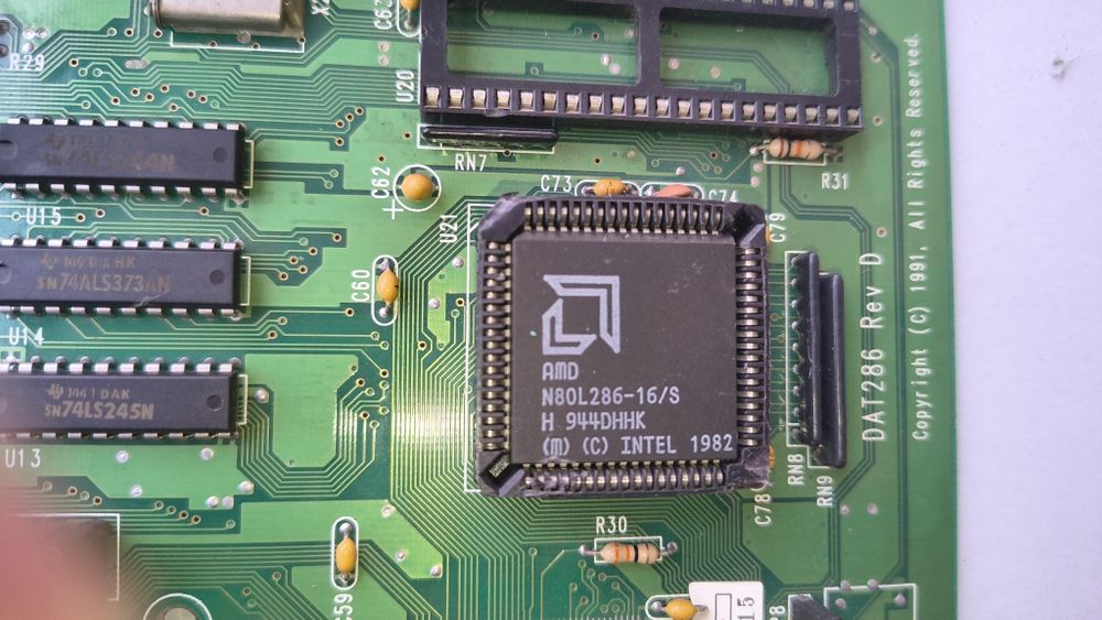 Pentium 286 + dysk unikat 44mb 3mb retro ram