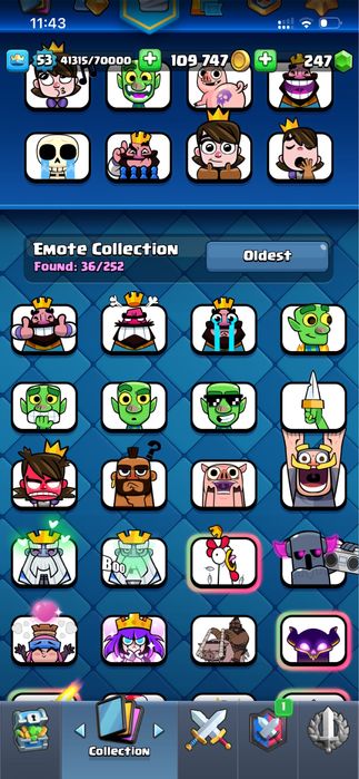 ПРОДАМ ‼️ Аккаунт клеш рояль 8300, 18 ЭВО