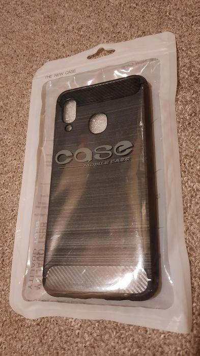 Etui plecki samsung A20 czarne nowe
