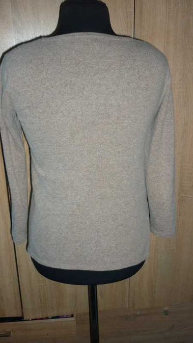 Bianco & Blu-sweter wełniany z kaszmirem r; M