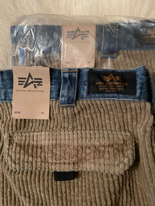 Джинсові шорти | карго | Alpha Industries | оригінал