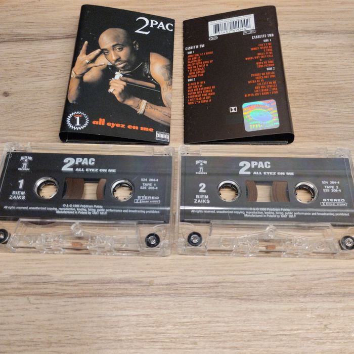 2pac, Tupac Shakur, all eyez on me, 2 x  kaseta, 1996 rok