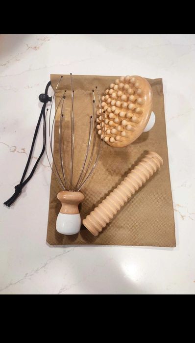 Kit massagem madeira