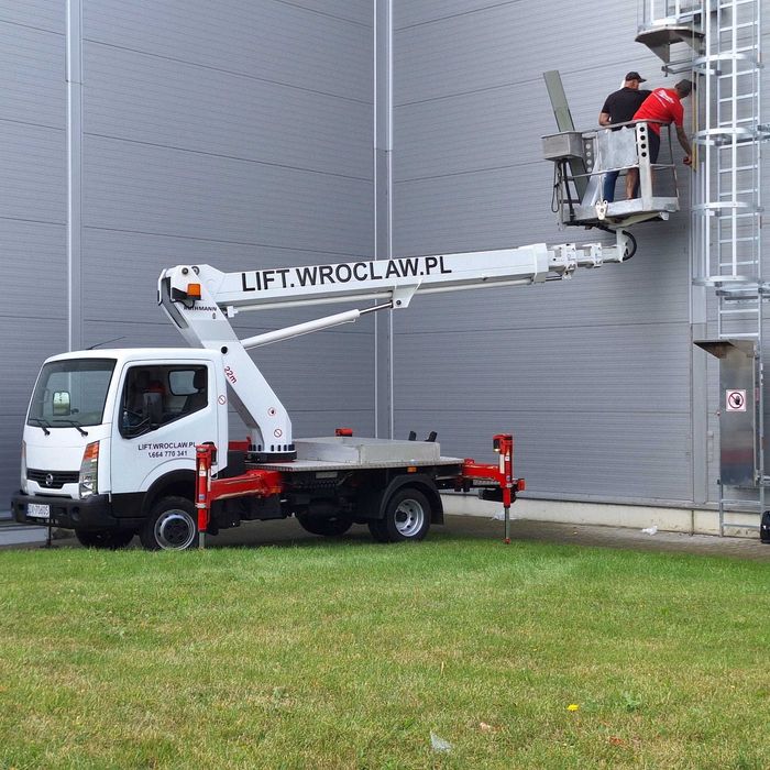 Podnośnik koszowy wynajem  zwyżka wycinka pielęgnacja 22m 3.5t