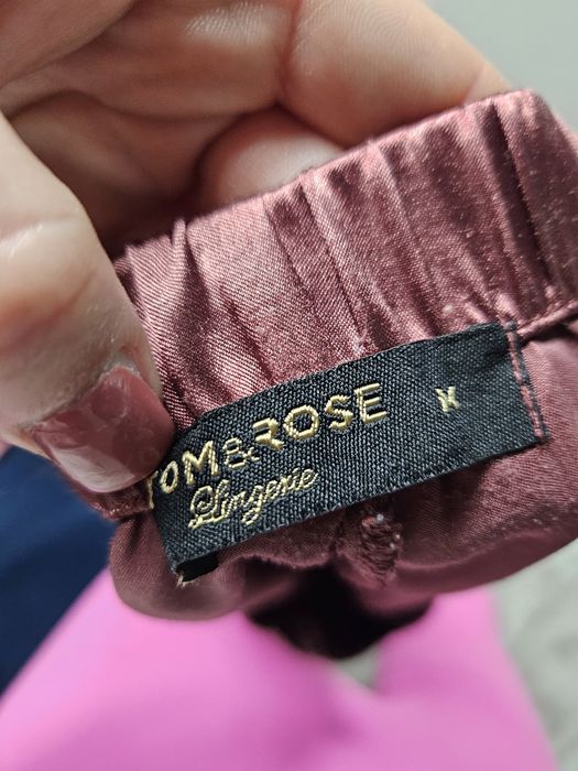 Piżamka satynowa Tom & Rose lingerie rozm M